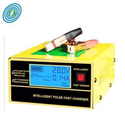 Factory direct pulse input model 12v 24v battery charger 10 amp with digital LED display